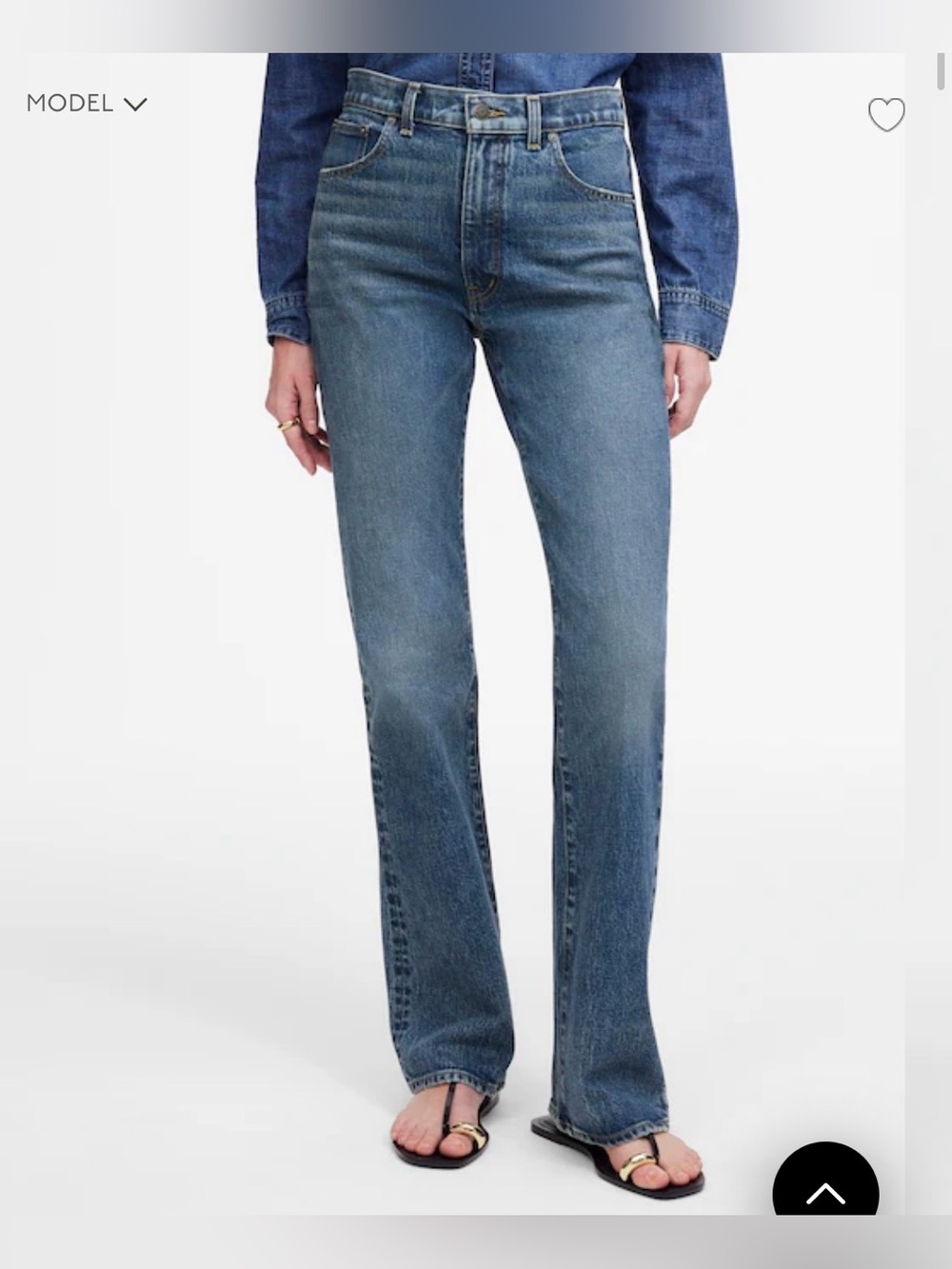 Madewell Relaxed Bootcut Blue Jeans